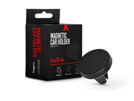 Maxlife univerzális szellőzőrácsba illeszthető mágneses PDA/GSM autós tartó - Maxlife MXCH-11 Magnetic Car Holder - feke