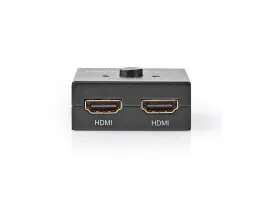 NEDIS HDMI Switch 3-Port 1x HDMI Bemenet / 2x HDMI Bemenet 1x HDMI Kimenet / 2x HDMI Kimenet 4K@60Hz 6Gbps Antracit (V