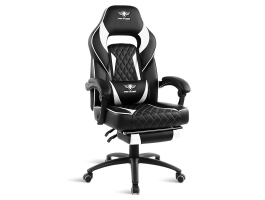 Spirit of Gamer szék - MUSTANG White (állítható dolés/magasság kihajtható lábtartó max.120kg-ig fehér)