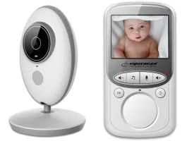 Esperanza Juan Baby Monitor 2,4&quot; LCD kijelzovel fehér-szürke (EHM003)