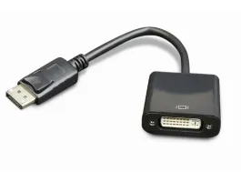 Gembird Displayport - DVI-I M/F adapter 0.15m fekete