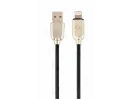 Gembird Premium rubber 8-pin charging and data cable 2m black
