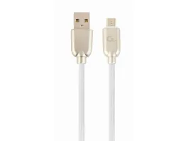 Gembird Premium rubber Micro-USB charging and data cable 2m white