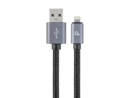 Gembird USB2.0 A - Lightning M/M adatkábel 1.8m fekete