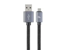 Gembird USB2.0 A - USB2.0 micro B M/M adatkábel 1.8m ezüst