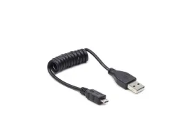 Gembird USB A - USB micro B M/M adatkábel 0.6m csavart fekete