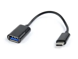 Gembird USB Type-C - USB2.0 A M/F adapter 0.2m fekete OTG