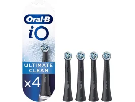 Oral-B iO Ultimate Clean fekete 4 db-os elektromos fogkefefej szett