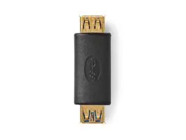 NEDIS USB adapter USB3.2 Gen 1 USB-A Aljzat USB-A Aljzat 5Gbps Aranyozott Antracit Doboz (CCBW60900AT)