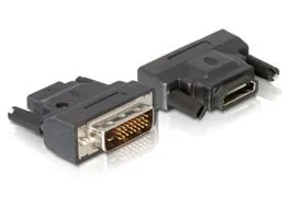 Delock adapter DVI-25tűs apa  HDMI anya (65024)