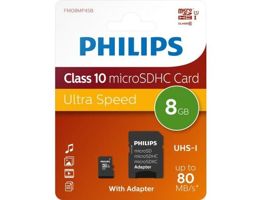 Philips Micro SDHC Card 8GB Class 10 UHS-I U1 incl (PH669036)