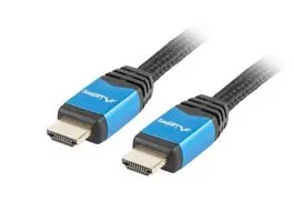 Lanberg HDMI M/M V2.0 CU fekete prémium kábel, 1.8m (CA-HDMI-20CU-0018-BL)