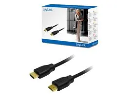 LogiLink HDMI Kábel 1.4, 2x HDMI apa, fekete, 5m (CH0039)