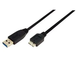 LogiLink USB 3.0 csatlakozó kábel A-B Micro 2x apa 0.6 m (CU0037)