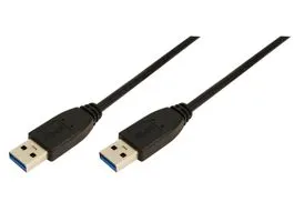 LogiLink USB 3.0 kábel A típusA típus fekete 3m (CU0040)