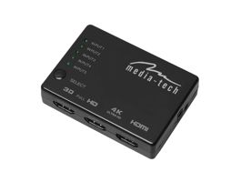 Media-Tech 5 portos HDMI Switch 4K (MT5207)