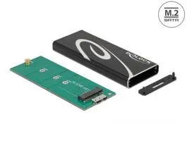 Delock Külső ház SuperSpeed USB B-kulcs M.2 SATA SSD-hez (42007)