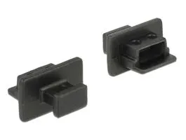 Delock Porvédo USB 2.0 Mini-B típusú kimenethez fogantyúval 10 db fekete (64011)