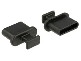 Delock Porvédo USB-C típusú kimenethez fogantyúval 10 db fekete (64013)