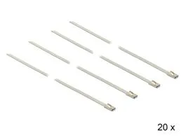 Delock Rozsdamentes acél kábelkötegelők, 350 x 4,6 mm (H x Sz), 20 darab (18632)