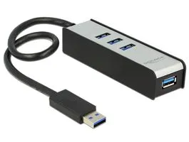 Delock USB 3.0 külső elosztó, 4 portos (62534)