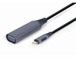 Gembird A-USB3C-VGA-01 USB Type-C to VGA Display Adapter Space Grey
