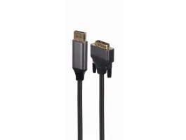 Gembird CC-DPM-DVIM-4K-6 DisplayPort to DVI-D (Dual Link) (24+1) Premium Series adapter cable 1,8m Black