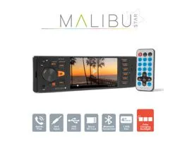 MNC Multimédiás fejegység &quot;Malibu Star&quot; - 1 DIN - 4 x 50 W - BT - MP3 - AUX - SD - USB