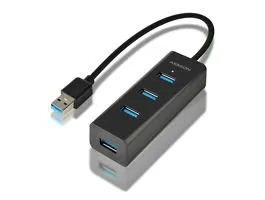 AXAGON HUE-S2B USB3.0 Charging Hub Black