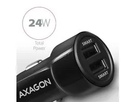 AXAGON PWC-5V5 2.4A + 2.4A Car Charger Black