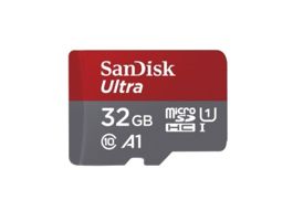 Sandisk 32GB microSDHC Ultra UHS-I A1 + adapterrel