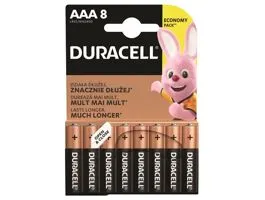 Duracell Basic AAA (LR03) alkáli mikro ceruza elem 8db/bliszter