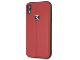 Ferrari Heritage iPhone XR piros csíkos/kemény tok