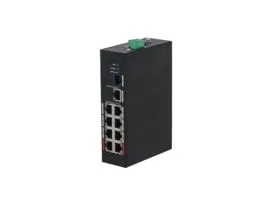 Dahua PFS3110-8ET-96-V2 2x 10/100(Hi-PoE/PoE+/PoE)+6x 10/100(PoE+/PoE)+1x gigabit uplink+1x SFP uplink, 96W PoE switch