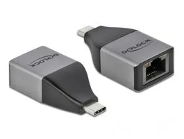 Delock 64118 USB Type-C apa  Gigabit LAN anya kompakt adapter