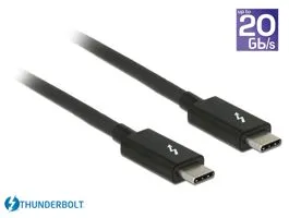 Delock Thunderbolt 3 (20 Gb/s) USB-C kábel, csatlakozódugó  csatlakozódugó, passzív, 1,0 m, 5 A, (84845)