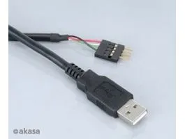 Kábel USB Összekötő Akasa USB 2.0 (Female) - USB 2.0 (Male) 40cm Belső