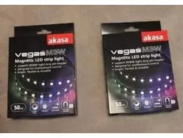 LED Szalag Akasa Vegas MBW 50cm 30 LED RGB Mágneses (Aura/Mystic Light)
