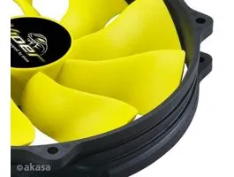 Ventilátor Akasa Viper R PWM 14cm Fekete/Sárga