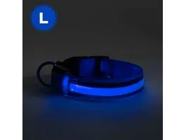 EGYEB LED-es nyakörv - akkumulátoros - L méret - kék
