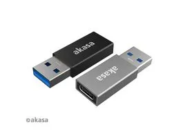 ADA Akasa - USB Type-A Male to USB Type-C Female Adapter - Duo pack - AK-CBUB61-KT02