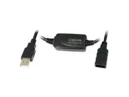 LogiLink USB 2.0 hosszabbító kábel fekete 10m (UA0143)