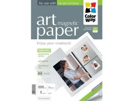 COLORWAY Fotópapír, ART series, fényes hűtőmágnes (ART glossy &quot;magnetic&quot;), 690 g/m2, A4, 5 lap