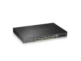 ZYXEL Switch  24x1000Mbps (24xPOE) + 4xGigabit kombó SFP, Menedzselhető Rackes, GS2220-28HP-EU0101F