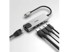 D-LINK USB-C HUB 2xUSB + 1xHDMI + 1xUSB Type-C + 1xLAN, DUB-M520