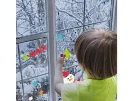 FAMILY Zselés ablakdekor - karácsonyi 12 db / csomag