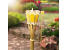 GARDENOFEDEN Citronella illatgyertya + fáklya - bambusz - 75 x 6,5 cm