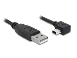 DeLock Cable USB 2.0-A male  USB mini-B 5pin male angled 5m