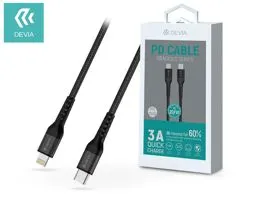 Devia USB Type-C - Lightning adat- és töltőkábel 1,5 m-es vezetékkel - Devia  Gracious Series PD Cable - 20W - fekete