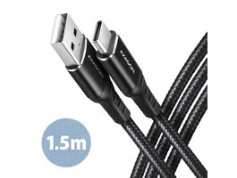 AXAGON BUCM-AM15AB HQ USB-C  USB-A Cabel 1,5m Black